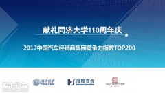 2017汽車(chē)經(jīng)銷(xiāo)商集團競爭力